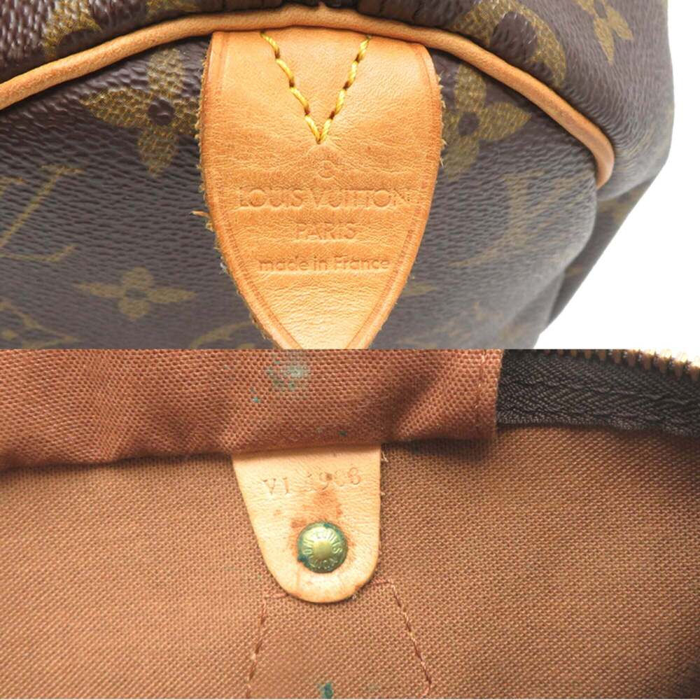 LOUIS VUITTON Brown Monogram Speedy 30 Boston Bag - Picture 7 of 9
